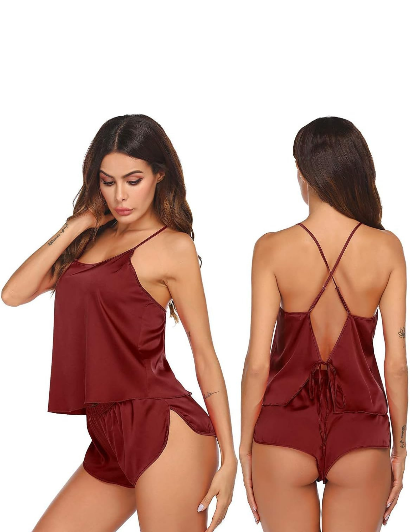 Women Babydoll Lace Chemise Sleepwear Lingerie Set with Panty | Sexy Night Dress for Women Honeymoon, Hot Nighty, Stylish Nightwear, Valentine Festival Dress, Bridal First Night Lingerie