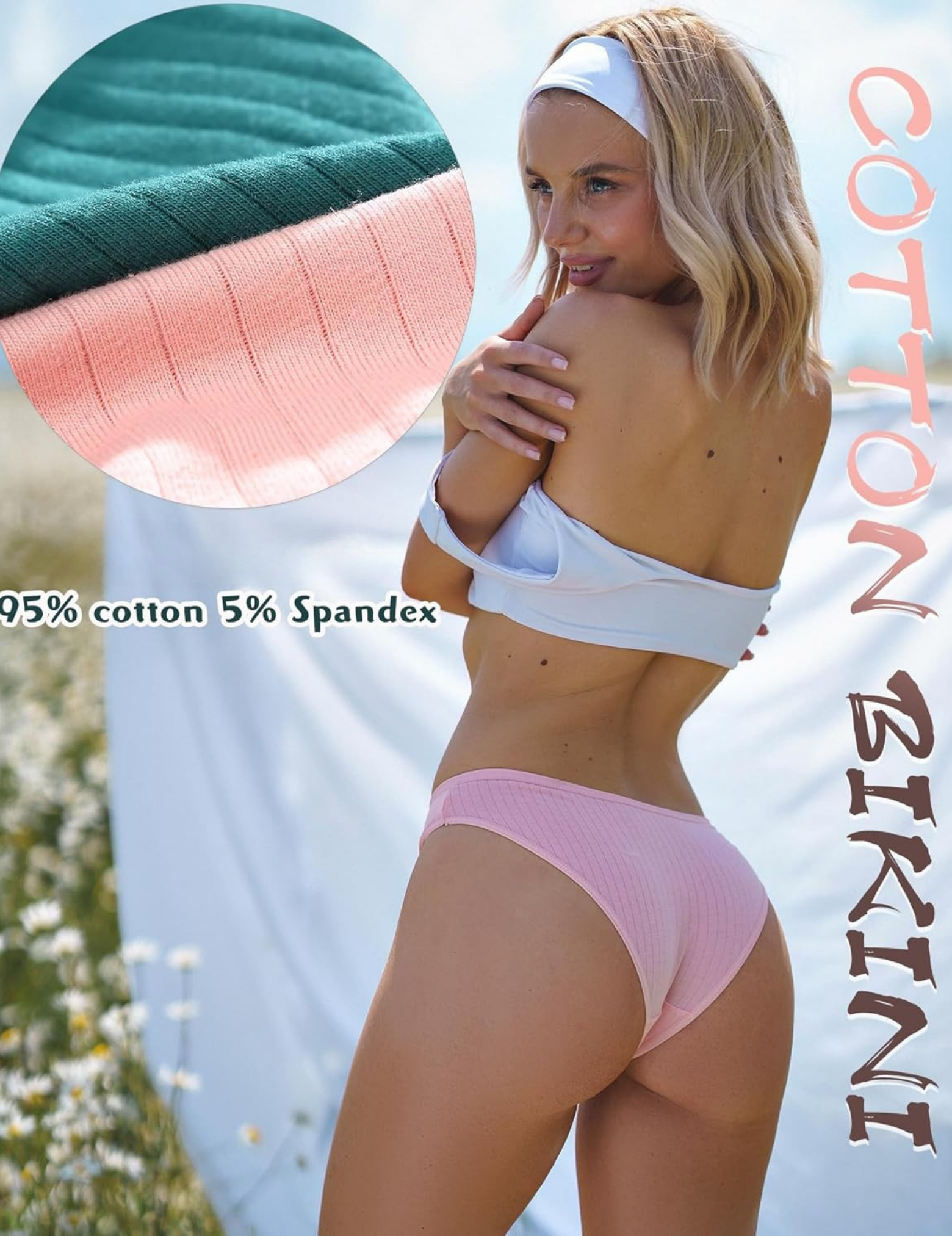 Women's Ribbed Cotton Hipster Panties, Pack of 6, Assorted Colors