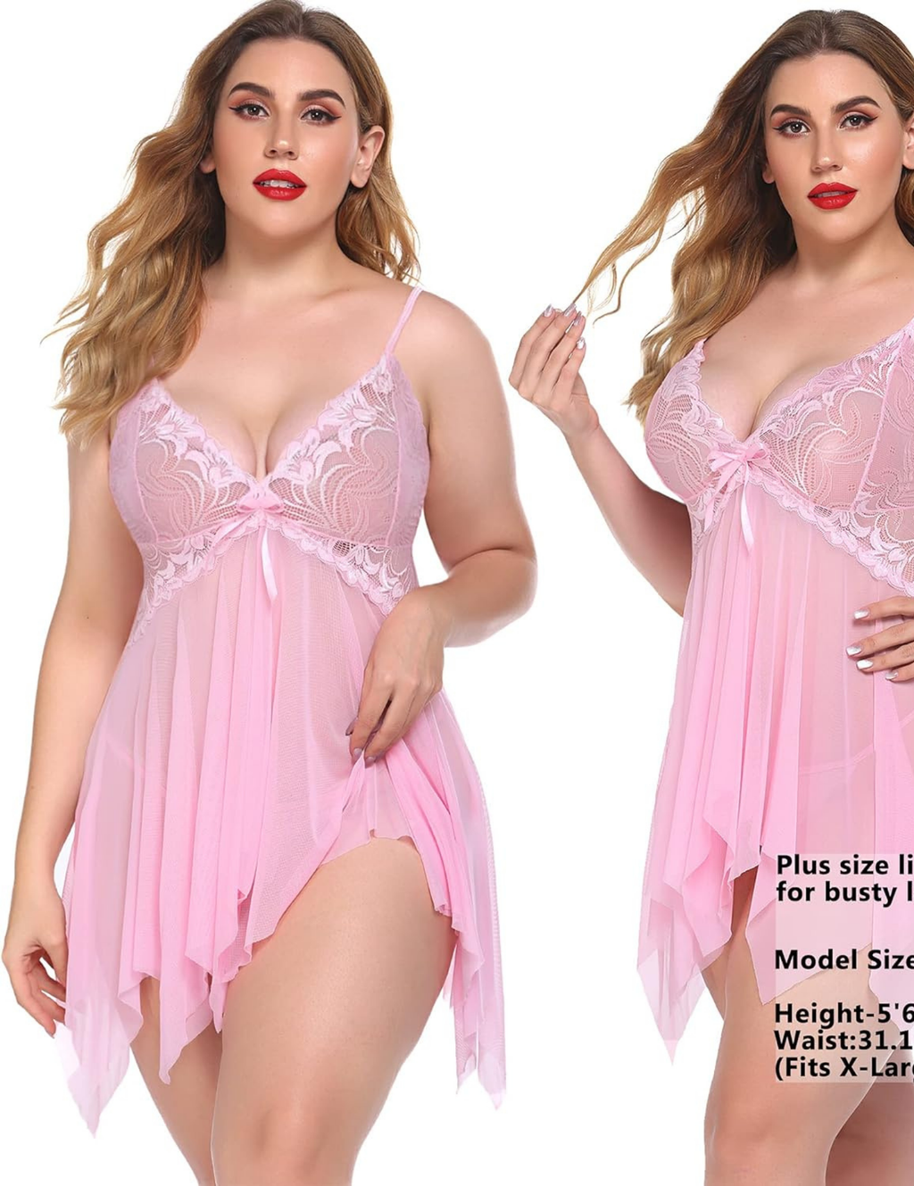 Women Babydoll Lace Sleepwear Lingerie | Floral Teddy Sexy Night Dress for Women Honeymoon, Stylish Nightwear, Valentine Festival Dress, Bridal First Night, Hot Nighty